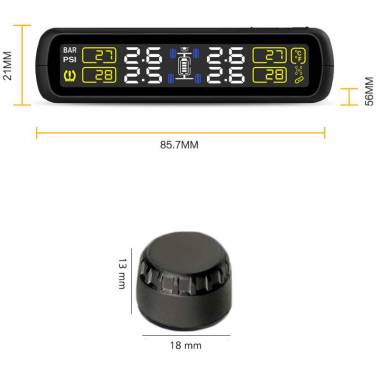 TPMS Careud T881 T881WF - czujnik ciśnienia i temperatury opon samochodowy